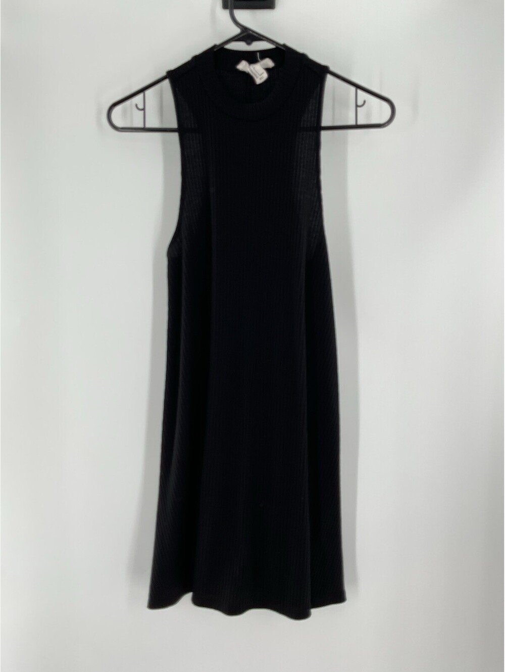 Forever 21 Women’s Sleeveless Ribbed Black Small Small Dress High Neck 111